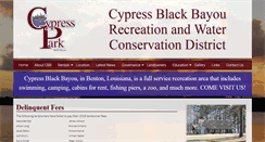 Desktop Screenshot of cypressblackbayou.com
