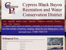 Tablet Screenshot of cypressblackbayou.com